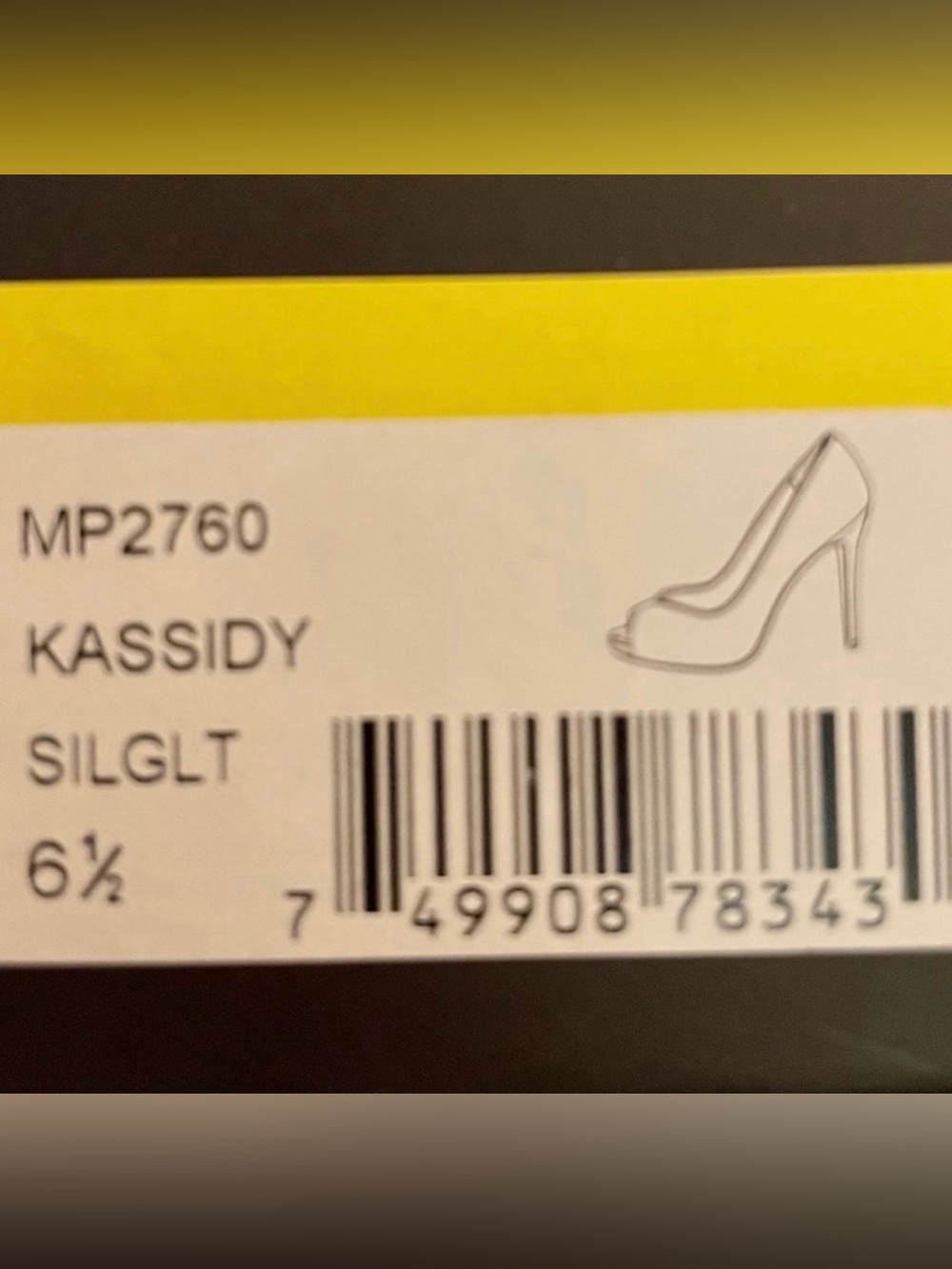 Badgley Mischka Original Kassidy Silver Glitter 6.5 - Picture 12 of 13